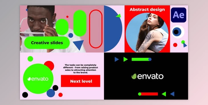 Download Simple Geometry Typography Slideshow for After Effects (Videohive 51494847) - AE Project