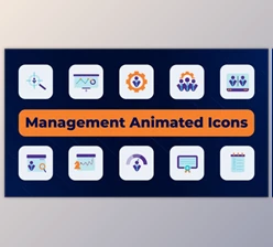 Download Management Animated Icons (Videohive 51519097) - AE Project