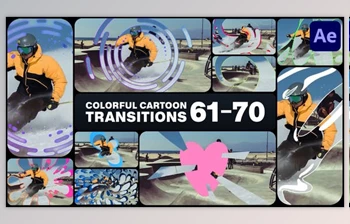 Download Colorful Cartoon Transitions for After <span class='badge badge-warning'>Effects</span> (Videohive 51516086) - AE Project