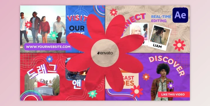 Download Hippie Podcast Slides for After Effects (Videohive 51405779) - AE Project