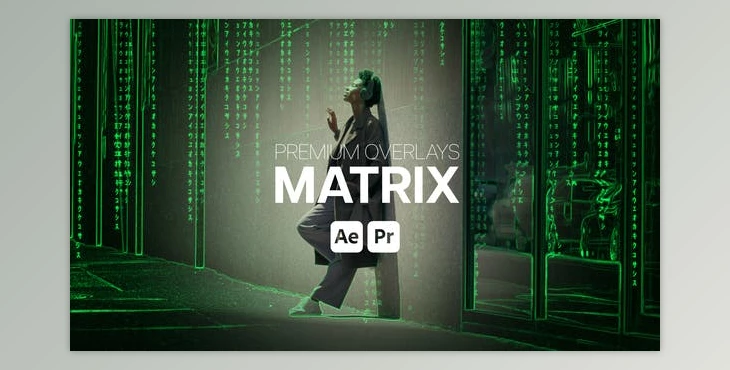 Download Premium Overlays Matrix - AE Project VH-51606153