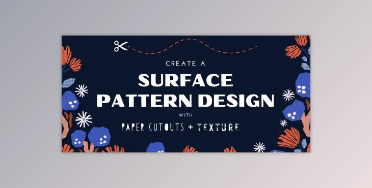 Download Surface Pattern Design: Make a Paper Cutout Pattern with Textures in Adobe Illustrator