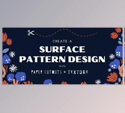 Download Surface Pattern Design: Make a Paper Cutout Pattern with Textures in Adobe Illustrator