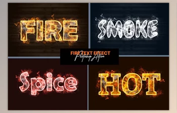 Download Fire Text Effect <span class='badge badge-warning'>Photoshop</span> Action - 91929094