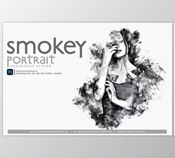 Download Smokey Portrait - Photoshop Action - 92198140