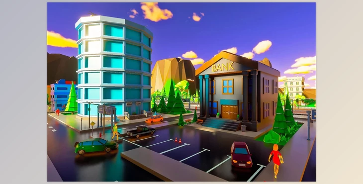 Download Unity Asset - City Low Poly Style v1.0