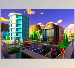 Download Unity Asset - City Low Poly Style v1.0