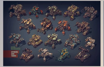 Download Unity Asset - Mech Constructor: Spiders and Tanks <span class='badge badge-warning'>v2.5</span>