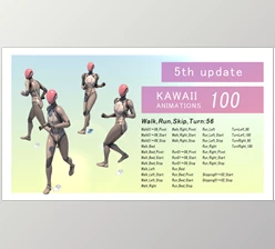 Download Unreal Engine - Kawaii Animations 100 v5.0