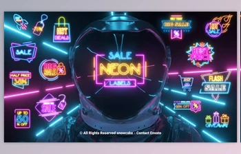 Download Sale <span class='badge badge-warning'>Labels</span> Neon (Videohive 51603872) - AE Project