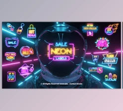 Download Sale Labels Neon (Videohive 51603872) - AE Project