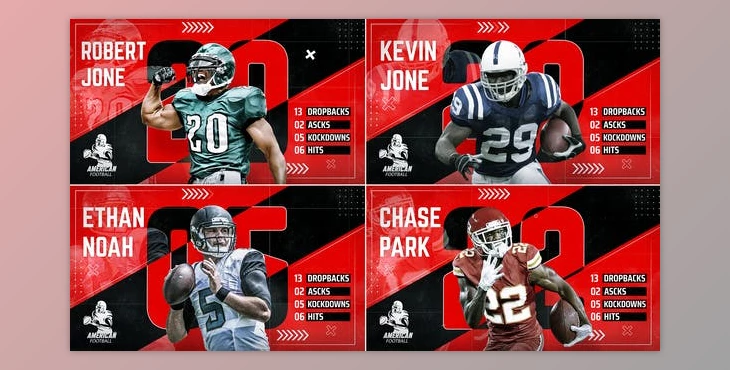 Download Sports Player Profile // Team Intro // Sports Player Introduction (Videohive 51625263) - AE Project