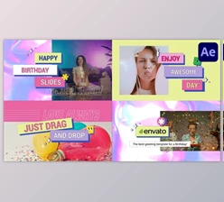 Download Happy Birthday Slides for After Effects (Videohive 51651395) - AE Project