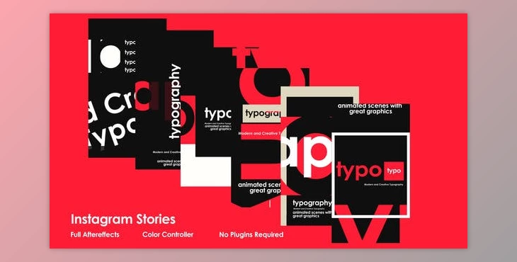 Download Typo Instagram Stories (Videohive 50887224) - AE Project