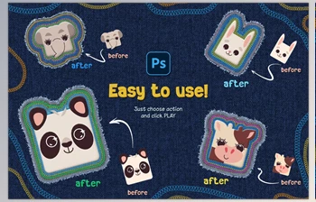 Download Embroidery Sticker Photoshop <span class='badge badge-warning'>Action</span> - 92526074