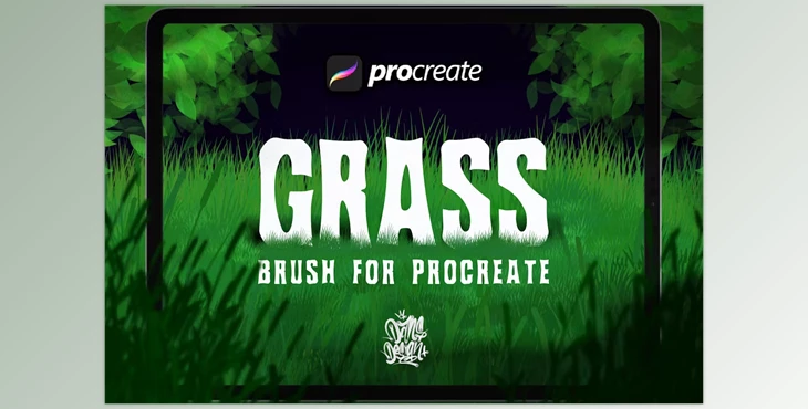 Download Dansdesign Grass Procreate Brush
