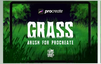 Download Dansdesign Grass <span class='badge badge-warning'>Procreate</span> Brush