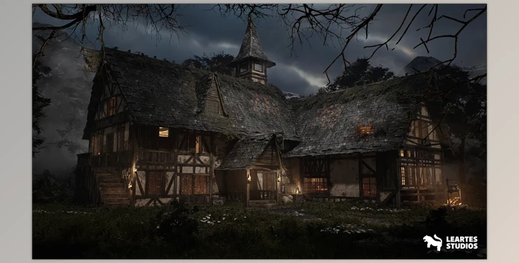 Download Unreal engine - Medieval Tavern + ULAT (Modular, Medieval Interior Exterior, Medieval) v5.3