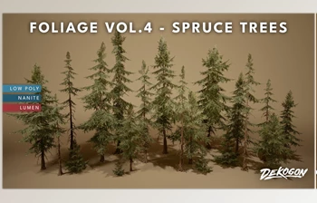 Download Unreal engine - Foliage Vol <span class='badge badge-warning'>4</span> – Spruce Trees v5.3