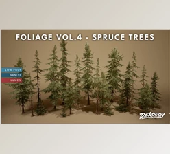 Download Unreal engine - Foliage Vol 4 – Spruce Trees v5.3