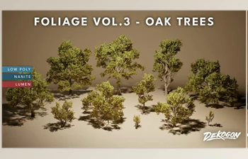 Download Unreal engine - Foliage VOL.3 - Oak <span class='badge badge-warning'>Trees</span> v5.3