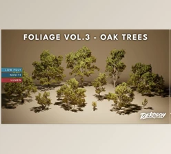 Download Unreal engine - Foliage VOL.3 - Oak Trees v5.3