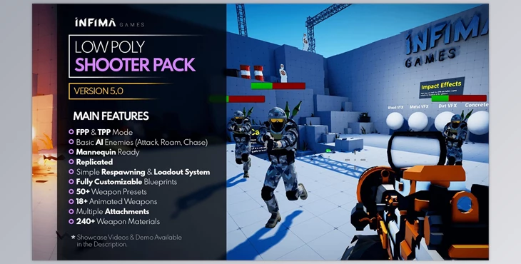 Download Unreal engine - Low Poly Shooter Pack v5.0