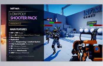 Download Unreal engine - Low Poly Shooter <span class='badge badge-warning'>Pack</span> v5.0