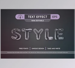 Download Glass Editable Text Effect - 92140502