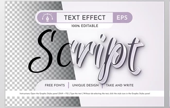 Download <span class='badge badge-warning'>Script</span> Editable Text Effect - 92006789