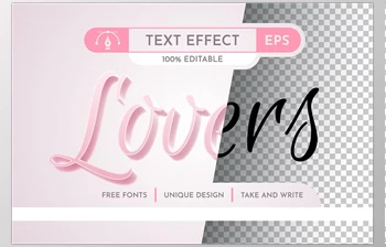 Download <span class='badge badge-warning'>lovers</span> Editable Text Effect - 92008246