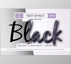 Download Black Editable Text Effect - 91999609