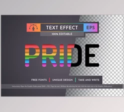 Download Pride - Editable Text Effect - 91905923