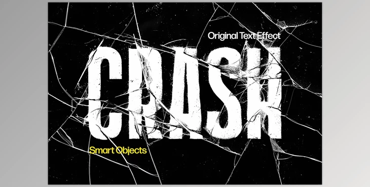 Download Crash Distortion Text Effect - 92508766