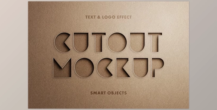 Download Minimalist Cut Out Mockup - 92472455