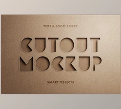Download Minimalist Cut Out Mockup - 92472455