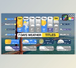Download 7 Days Weather Titles for FCPX (Videohive 51473981)