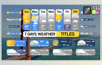 Download 7 Days Weather <span class='badge badge-warning'>Titles</span> for <span class='badge badge-warning'>FCPX</span> (<span class='badge badge-warning'>Videohive</span> 51473981)