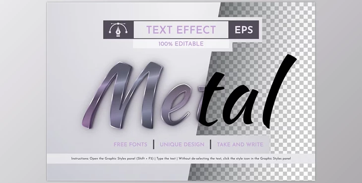 Download Metal - Editable Text Effect - 91916054