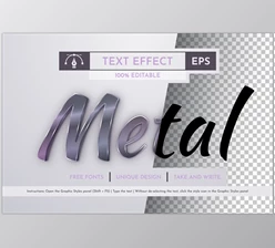 Download Metal - Editable Text Effect - 91916054