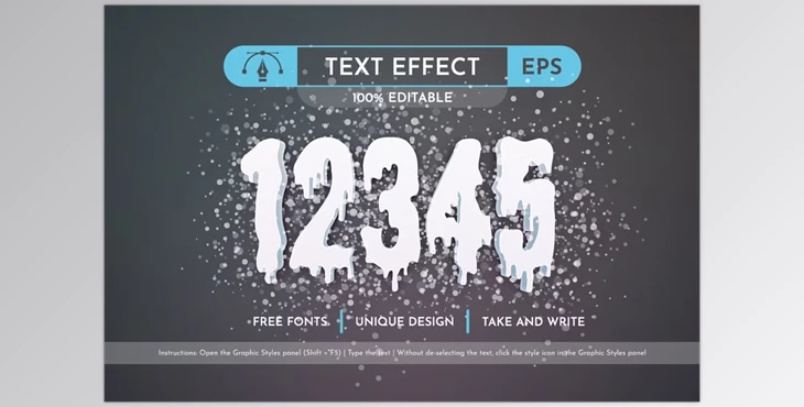 Download Icicle - Editable Text Effect - 91629741