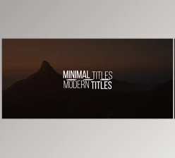 Download Minimal Titles 1.0 | FCPX & Apple Motion