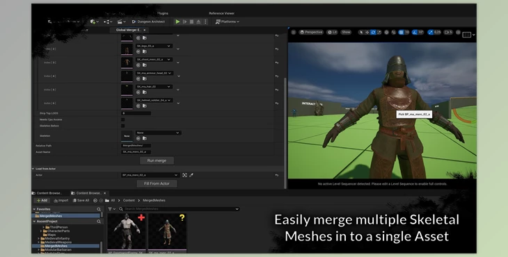Download Unreal engine - Skeletal Mesh Merger V1.1 v5.1