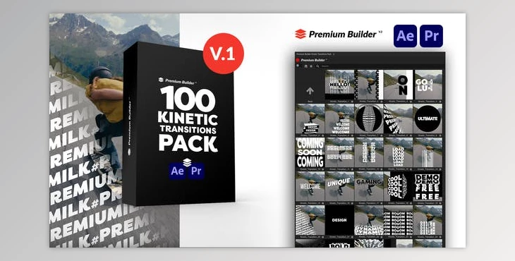 Download Kinetic Transitions Pack (Videohive 49401595) - AE Project