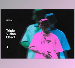 Download Triple Vision Photo Effect - 92508896