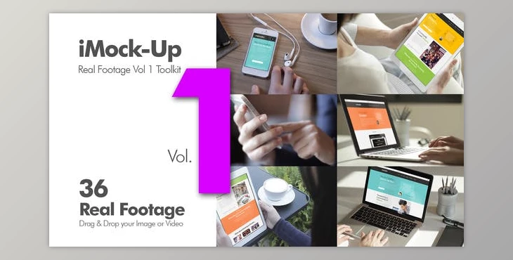 Download iMock-Up Real Footage Vol 1 (Videohive 9519387) - AE Project