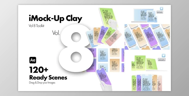 Download iMock-Up Vol 8 Clay Toolkit (Videohive 50501139) - AE Project