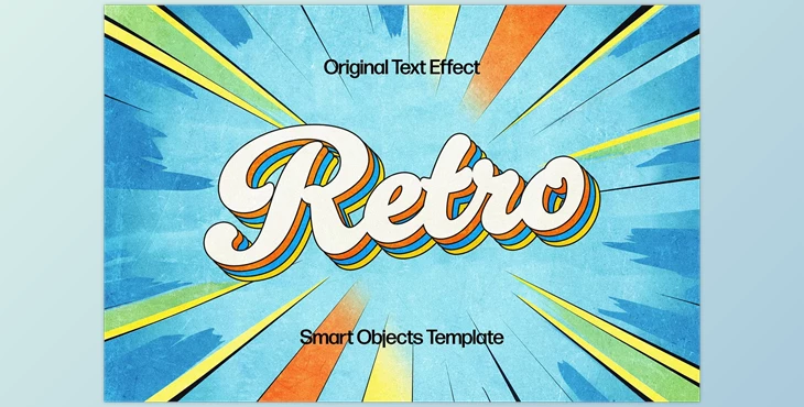 Download Retro Comic Text Effect - 92477627