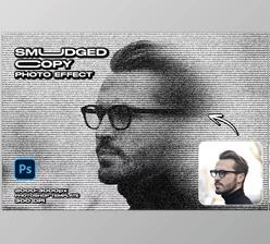 Download Smudged Copy Photo Effect - 92526629