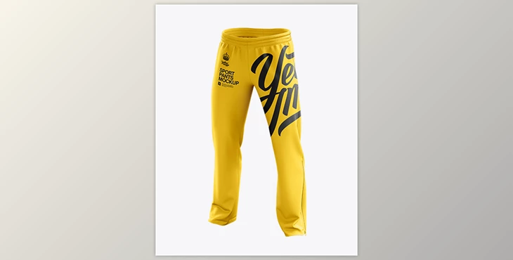 Download Sport Pants Mockup - Halfside View 11594